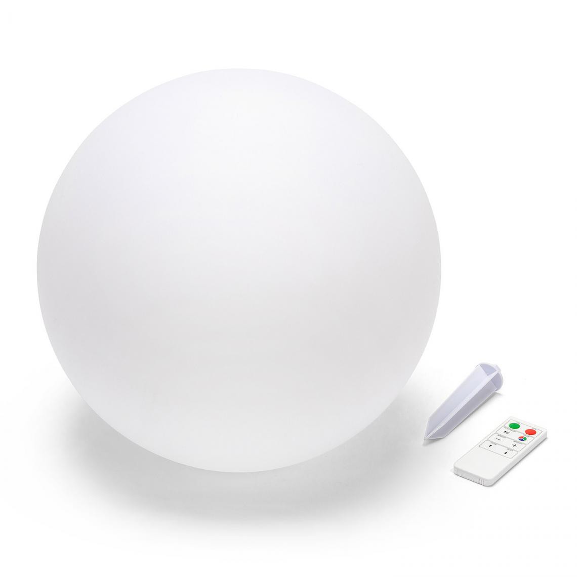 Velamp - SOLAR NOVA XL: Sphère LED RGB à recharge solaire 30 cm - Eclairage solaire