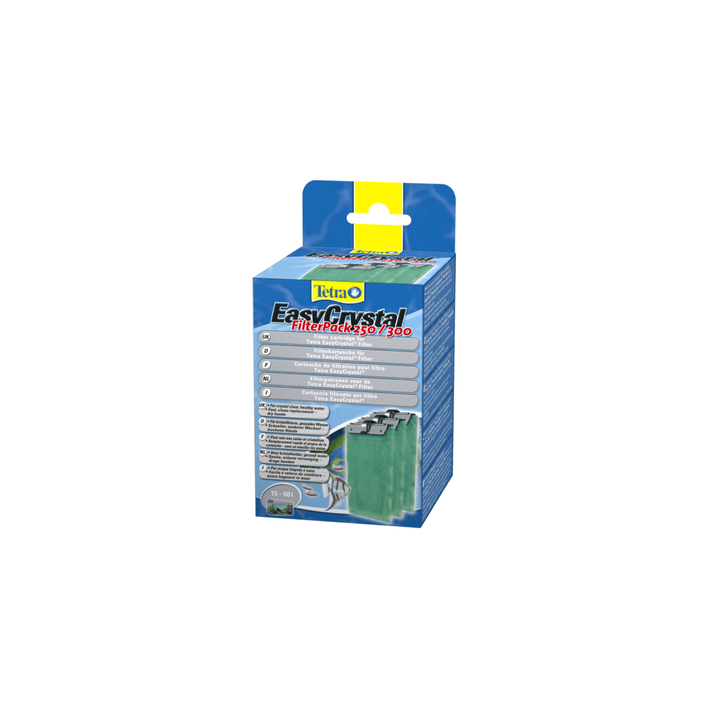 Tetra - Cartouche pour filtre Tetra EasyCrystal Pack A250/300 pour aquarium Contenance 30 litres - Equipement de l'aquarium