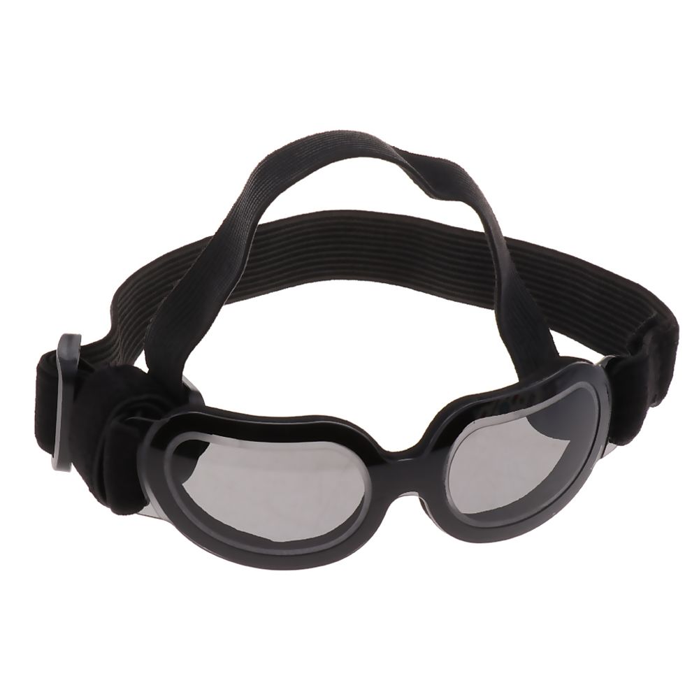marque generique - lunettes anti-vent ajustables chien protection des yeux lunettes de soleil uv noir - Vêtement pour chien