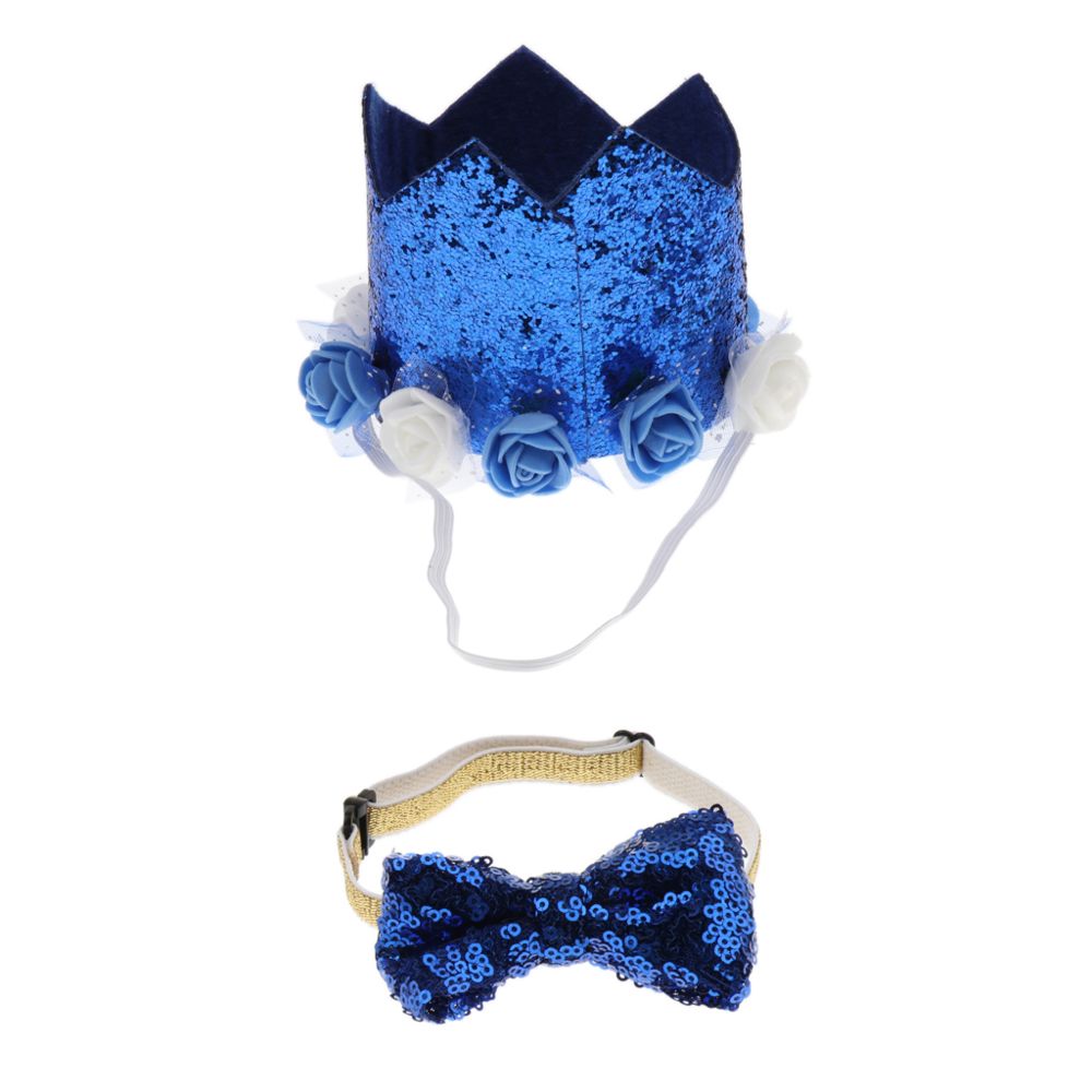 marque generique - animal de compagnie chat et chien chapeau, halloween noël fête de Noël fête habiller chapeaux / cap bleu - Vêtement pour chien