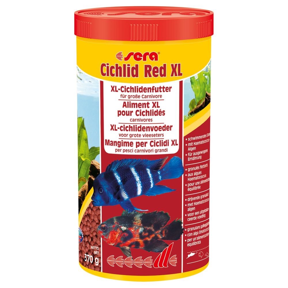marque generique - Aliments Cichlid Red XL pour Cichlidés Carnivores - Sera - 1L - Alimentation pour poisson