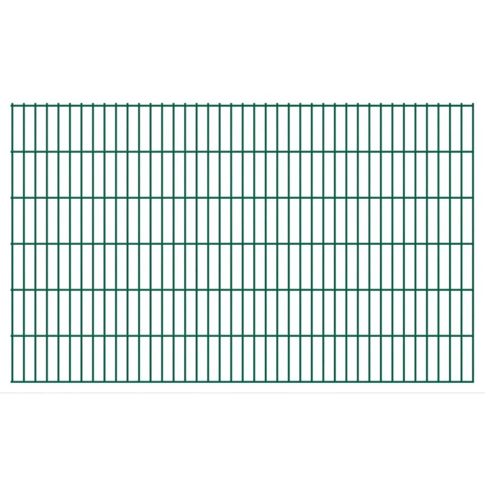 Uco - UCO Panneaux de clôture 2D pour jardin 2008x1230 mm 6 m Vert - Panneaux et treillis