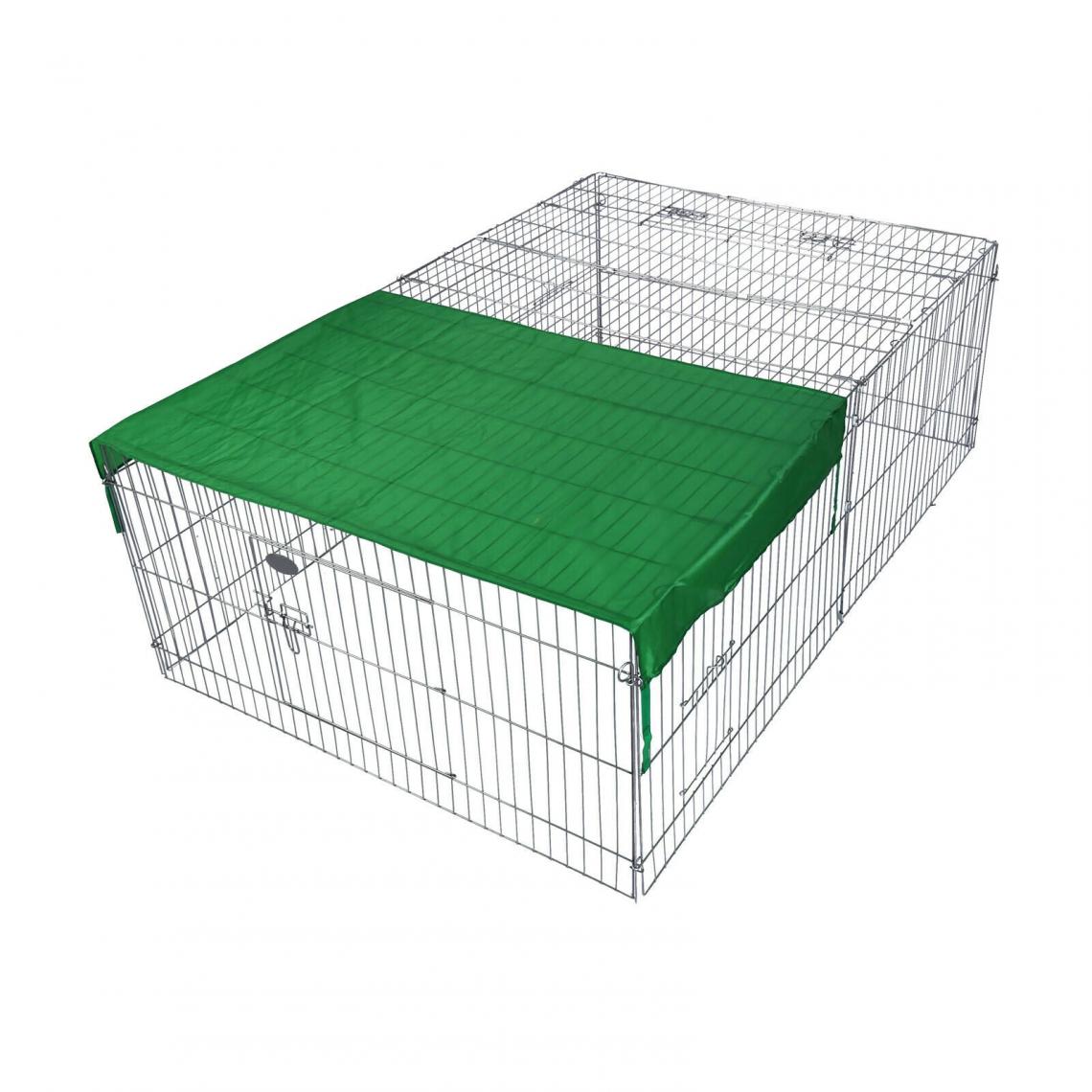 Helloshop26 - Parc enclos pour petits animaux domestiques 183 cm protection solaire 16_0002230 - Cage pour rongeur