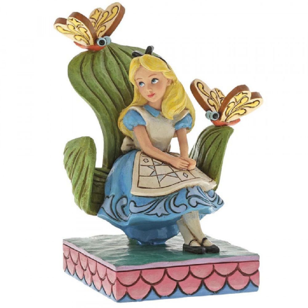 Enesco - Figurine de Collection Alice au pays des merveilles - Petite déco d'exterieur