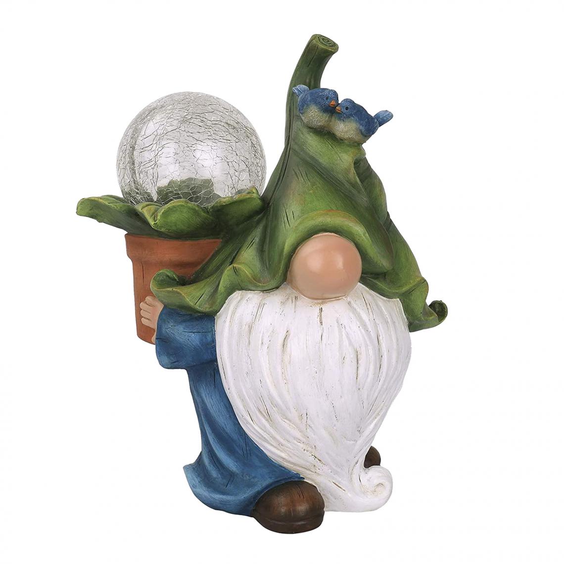 marque generique - Joli Jardin Solaire Statue Gnome Figurine Pelouse Habiller Décoration Cadeau Style 2 - Petite déco d'exterieur