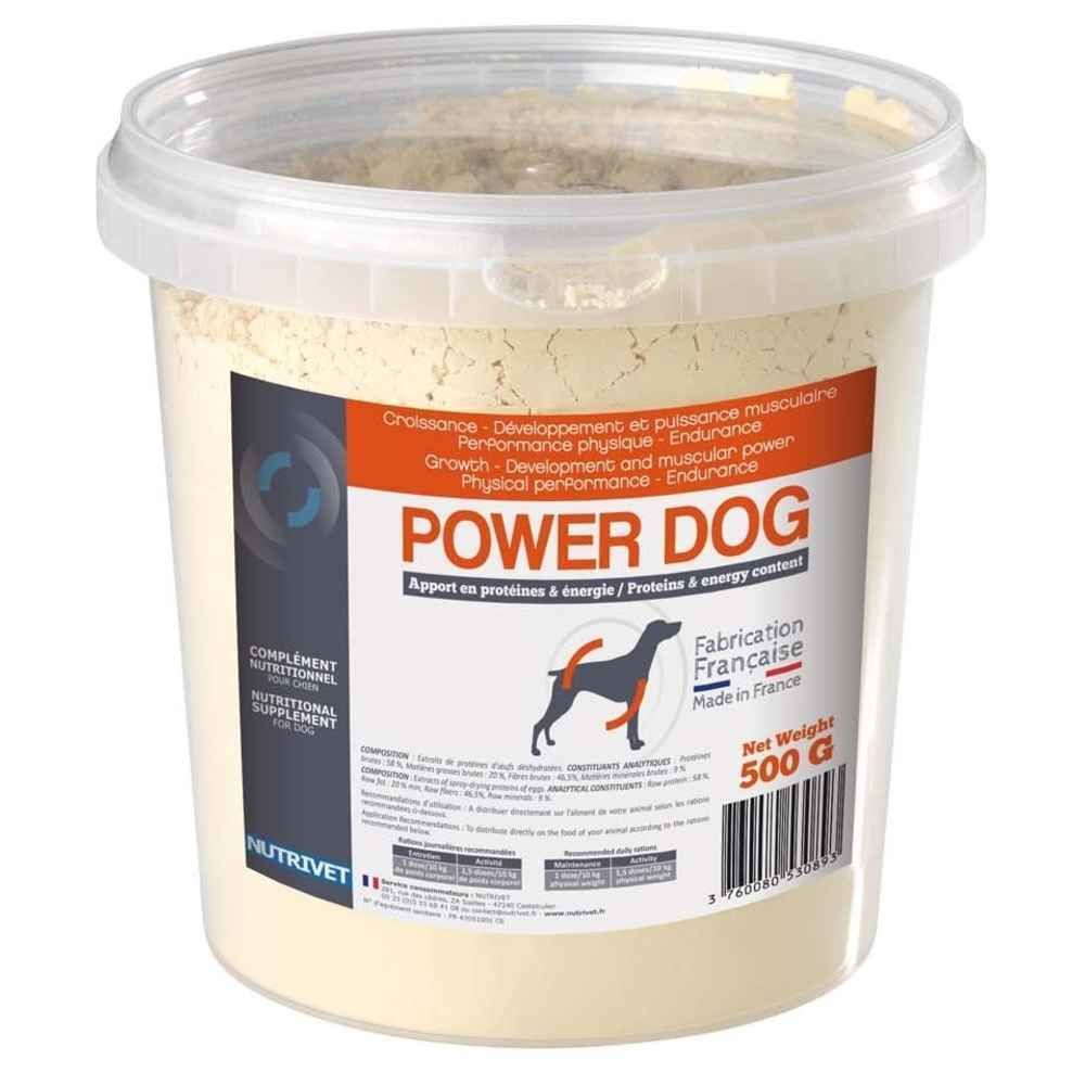 Nutrivet - Complément Nutritionnel Power Dog pour Chiens - Nutrivet - 500g - Alimentation humide pour chien