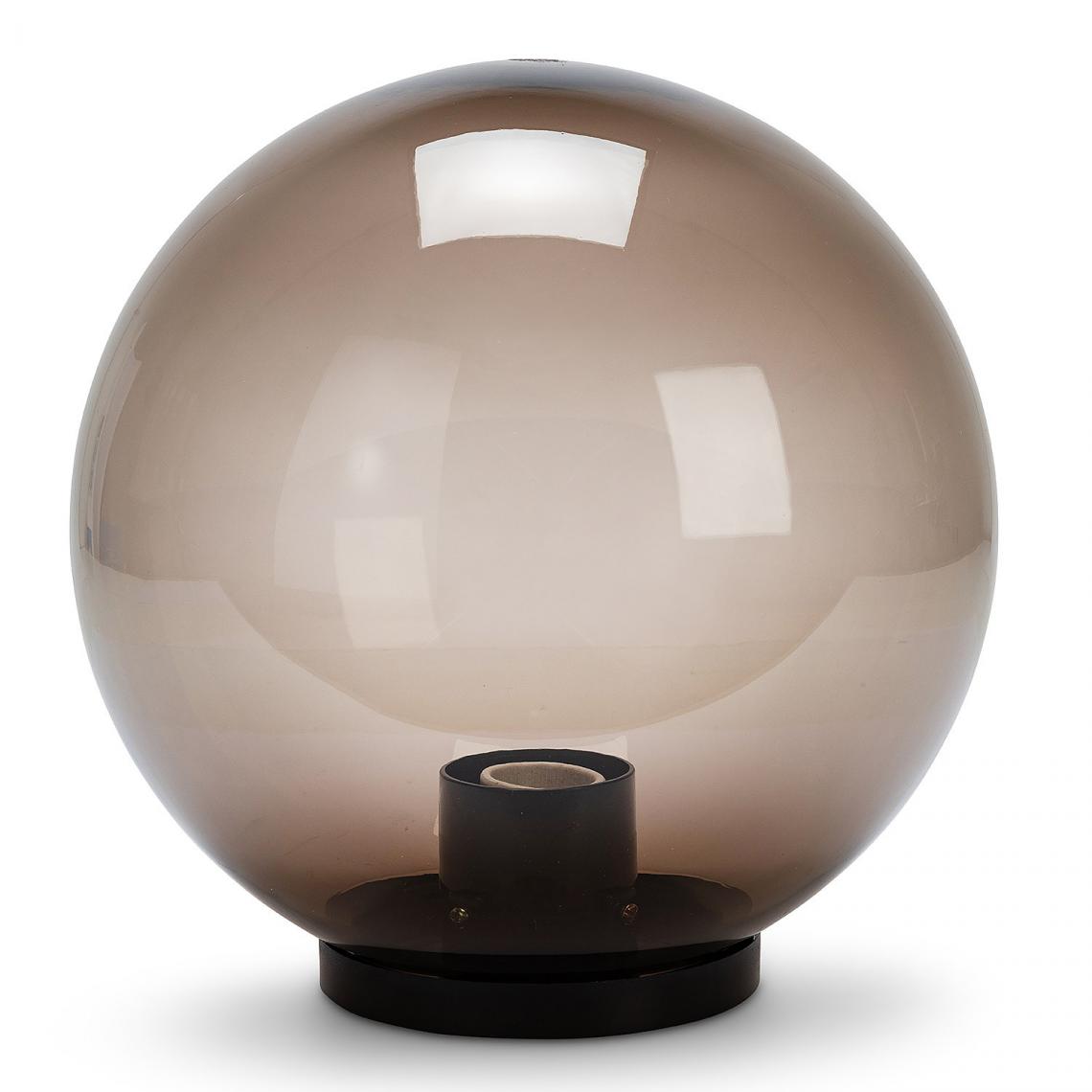 Velamp - Sphère d'extérieur en PMMA, 300mm, E27, fumée - Spot, projecteur