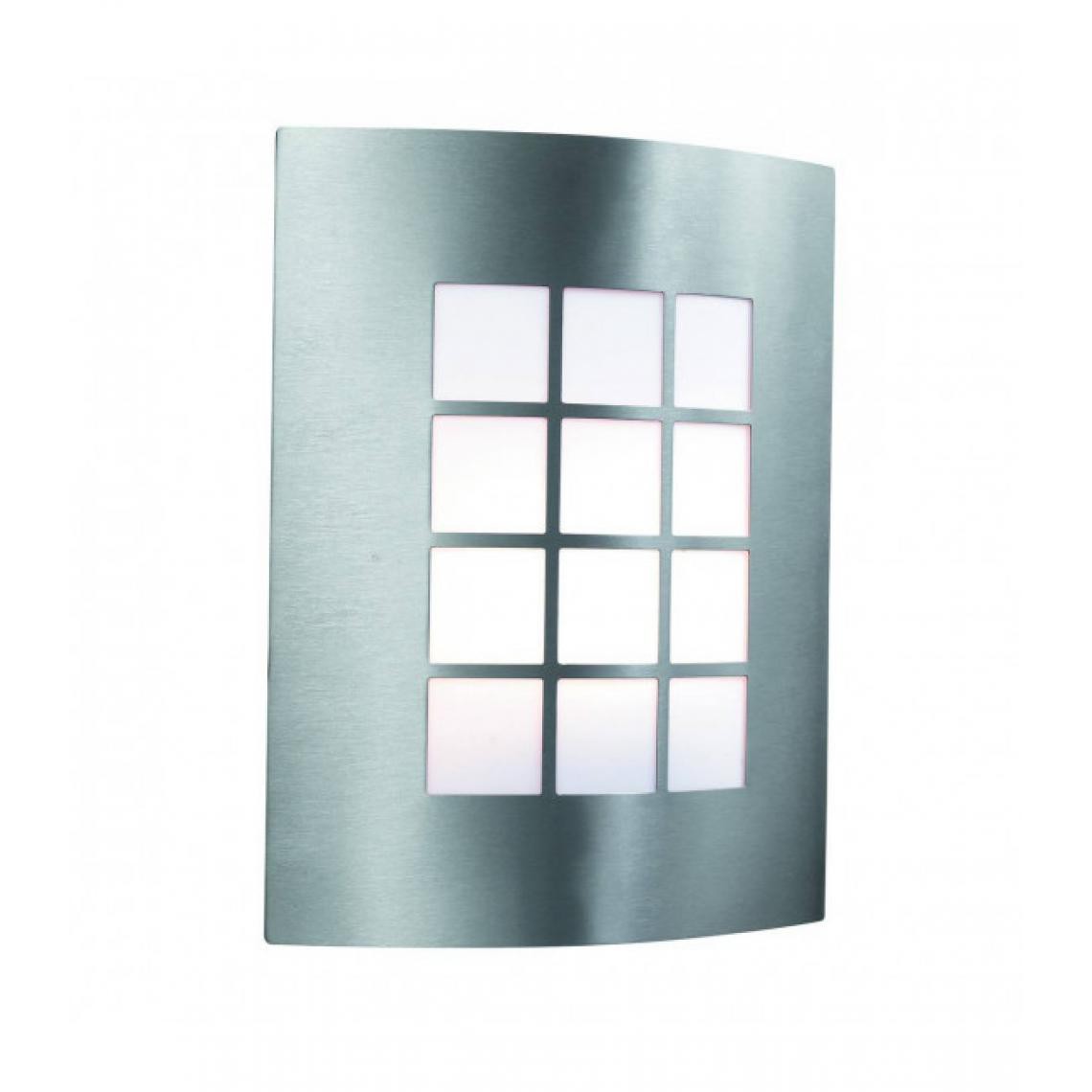 Searchlight - Applique 27 cm Outdoor Lights, en acier inoxydable et polycarbonate - Applique, hublot