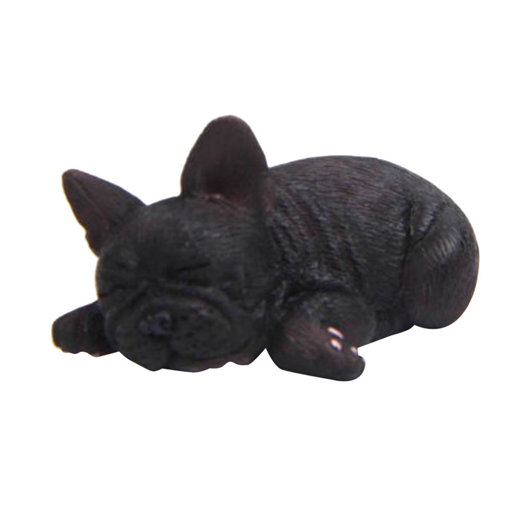 marque generique - dormant statue de chien modèle maison décorations de voiture accessoire de voiture un noir - Petite déco d'exterieur