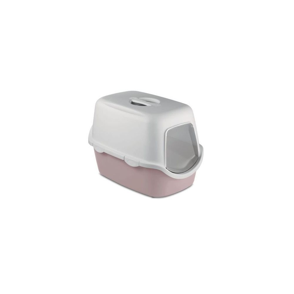 Zolux - ZOLUX Maison de toilette avec filtre charbon - 54 x 29,5 x 39 cm - Gris rosé - Pour chat - Litière pour chat