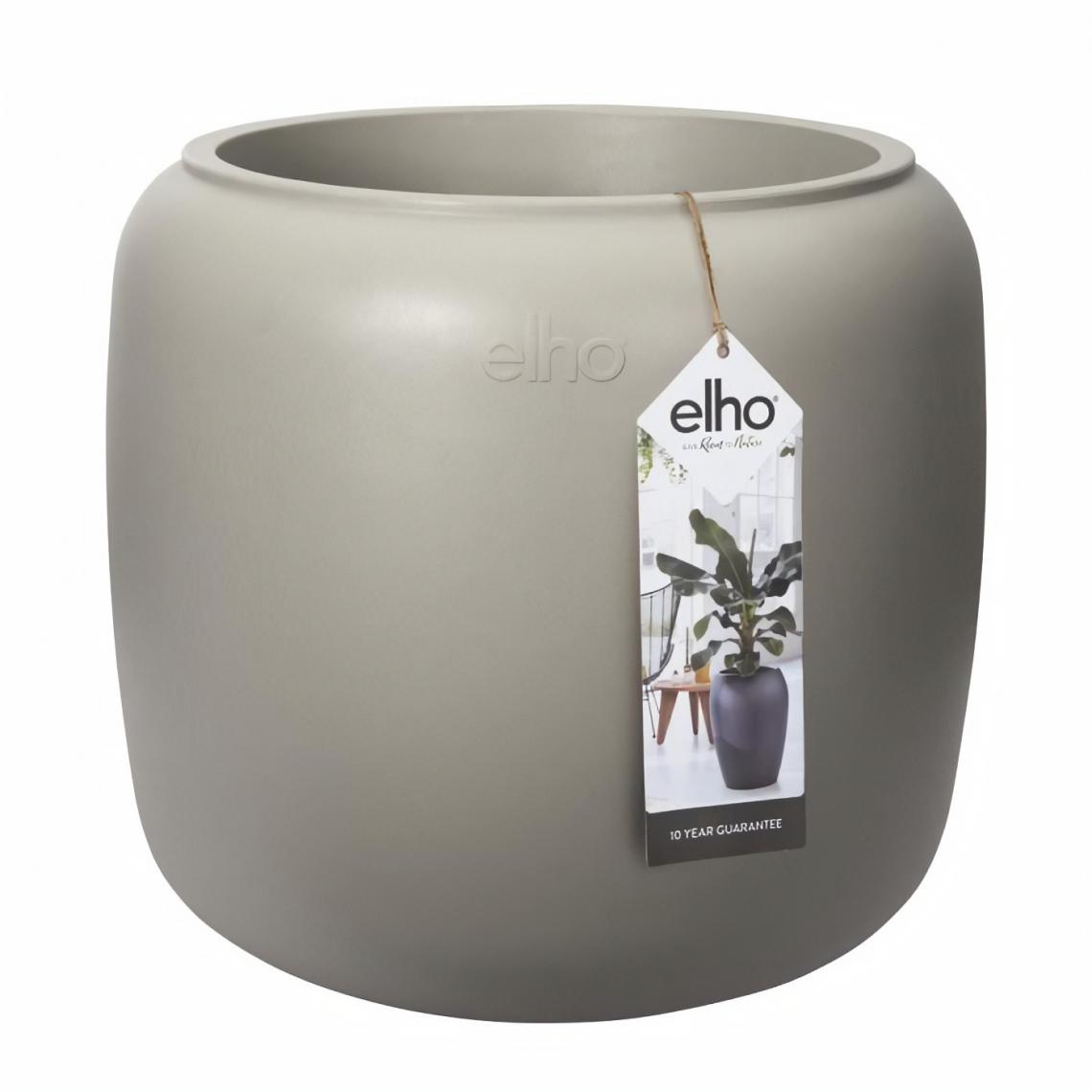 Elho - Pure Beads Small 40 greige - Poterie, bac à fleurs