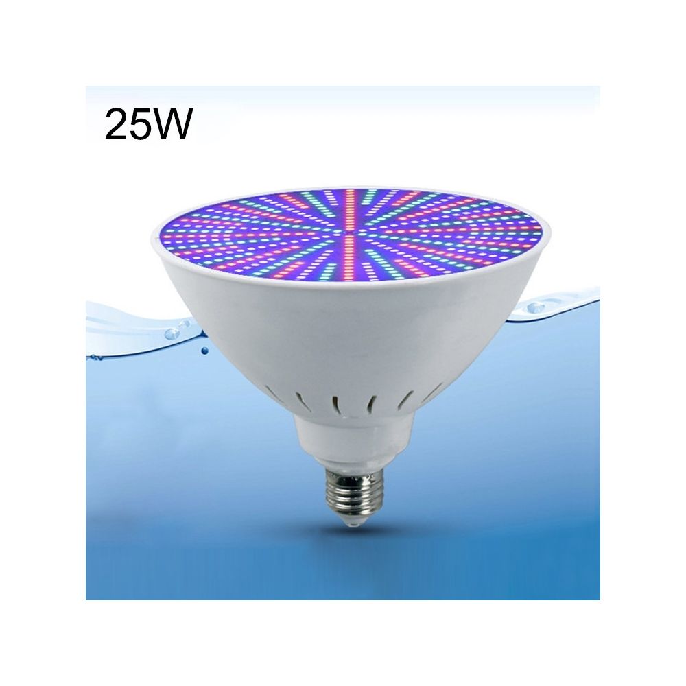 Wewoo - Lumière sous-marine d'ampoule de piscine du plastique LED d'ABScouleur claire colorée 25W - Lampadaire