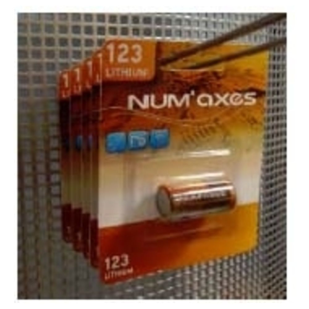 Num'Axes - Pile CR123A Lithium - Num'axes - 3V - Collier pour chien