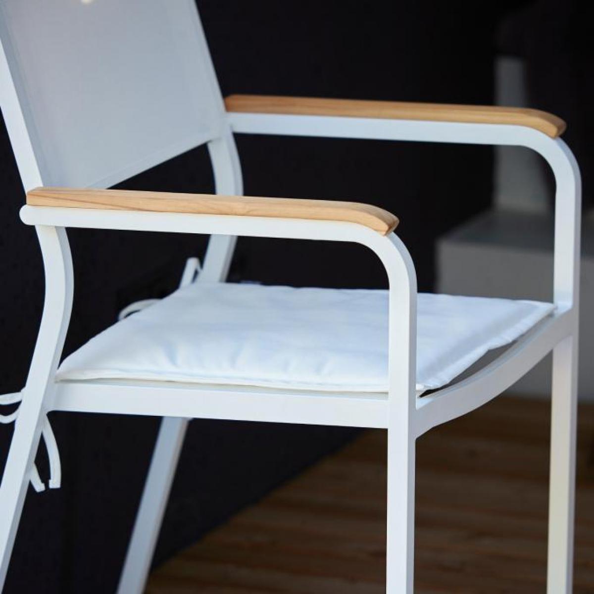 Jan Kurtz - Coussin de siège pour la chaise Cubic odu Lux Alu - noir - Coussins, galettes de jardin