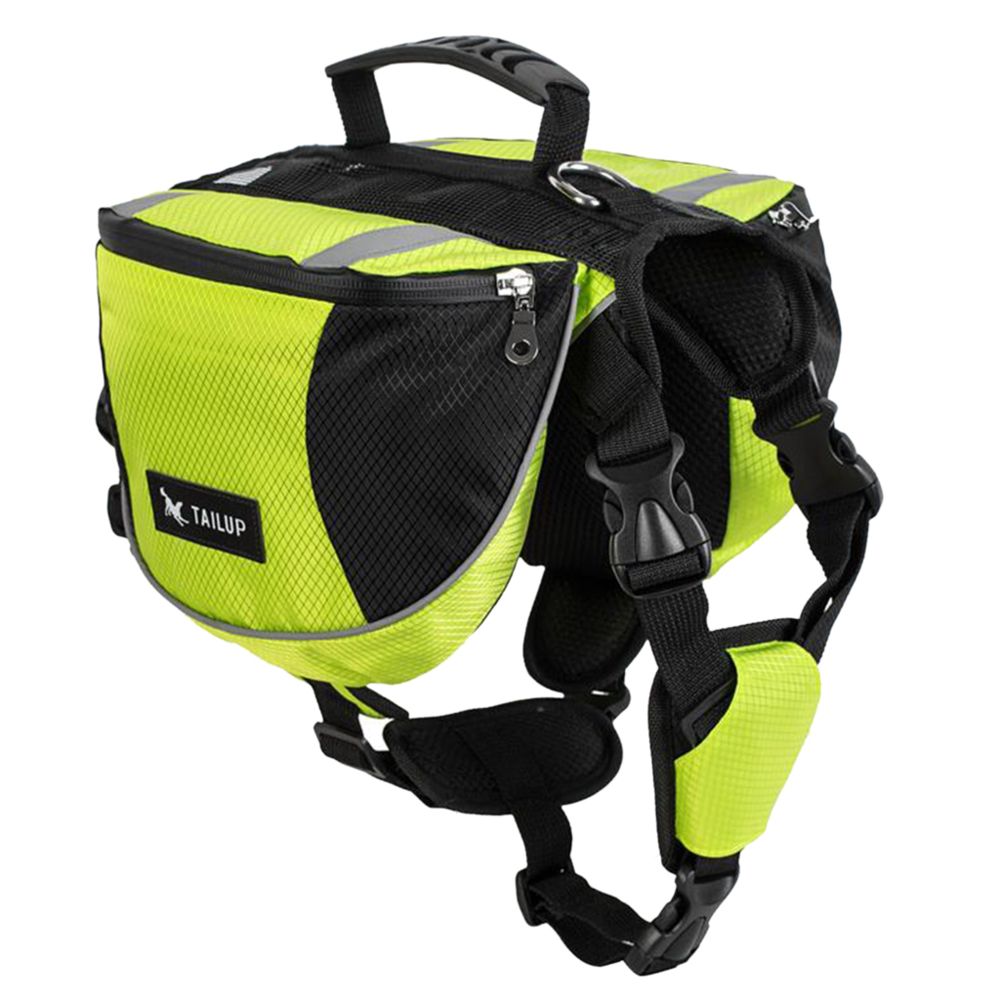 marque generique - Sac à dos de transporteur de sac à dos de selle de chiot de chien d'animal Vert M - Equipement de transport pour chat