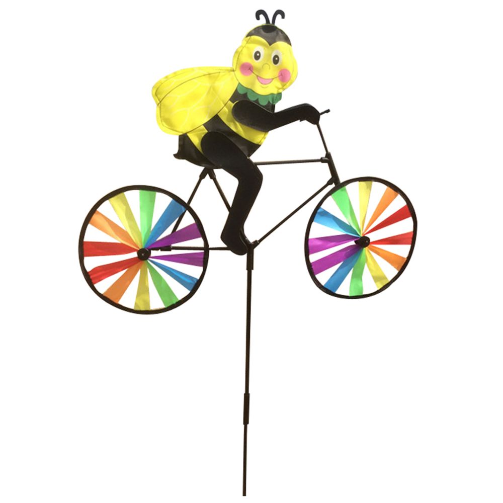 marque generique - beaucoup de moulin à vent 3d vent spinner whirligig cour décor de jardin abeille à vélo - Petite déco d'exterieur