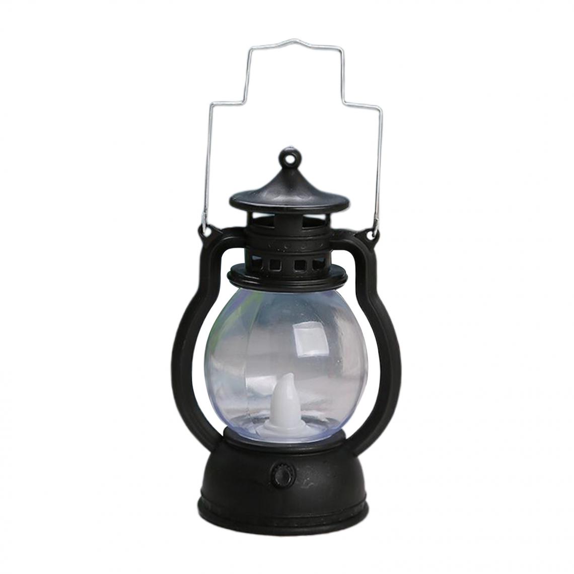 marque generique - Lanterne LED Lampe à Huile Table Porche Cabine Cave Rouge Clair - Eclairage solaire