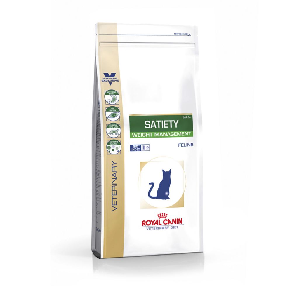Royal Canin - Royal Canin Veterinary Diet Satiety Support SAT34 Weight management - Croquettes pour chat