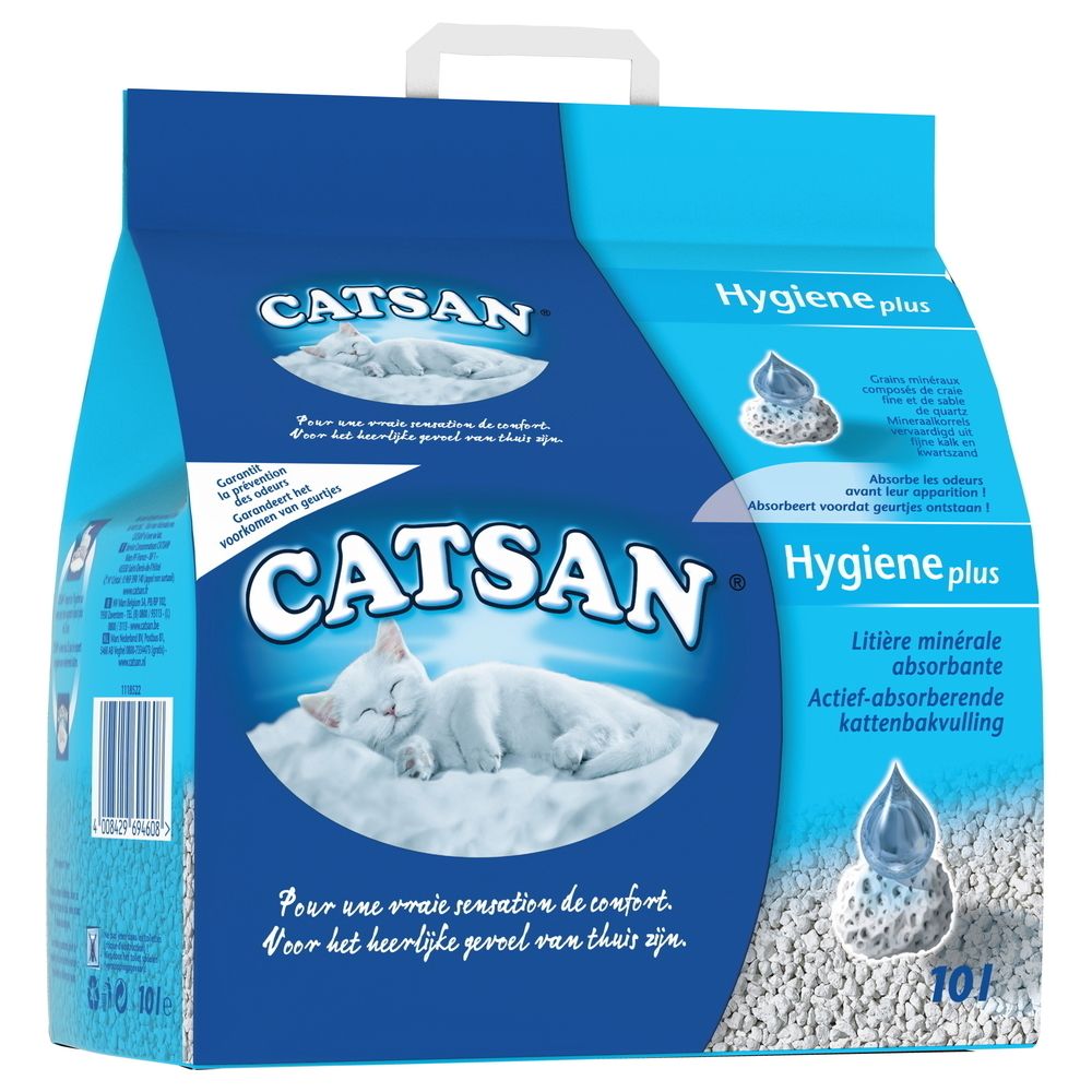 Catsan - Hygiene Plus - Catsan - 10L - Litière pour chat