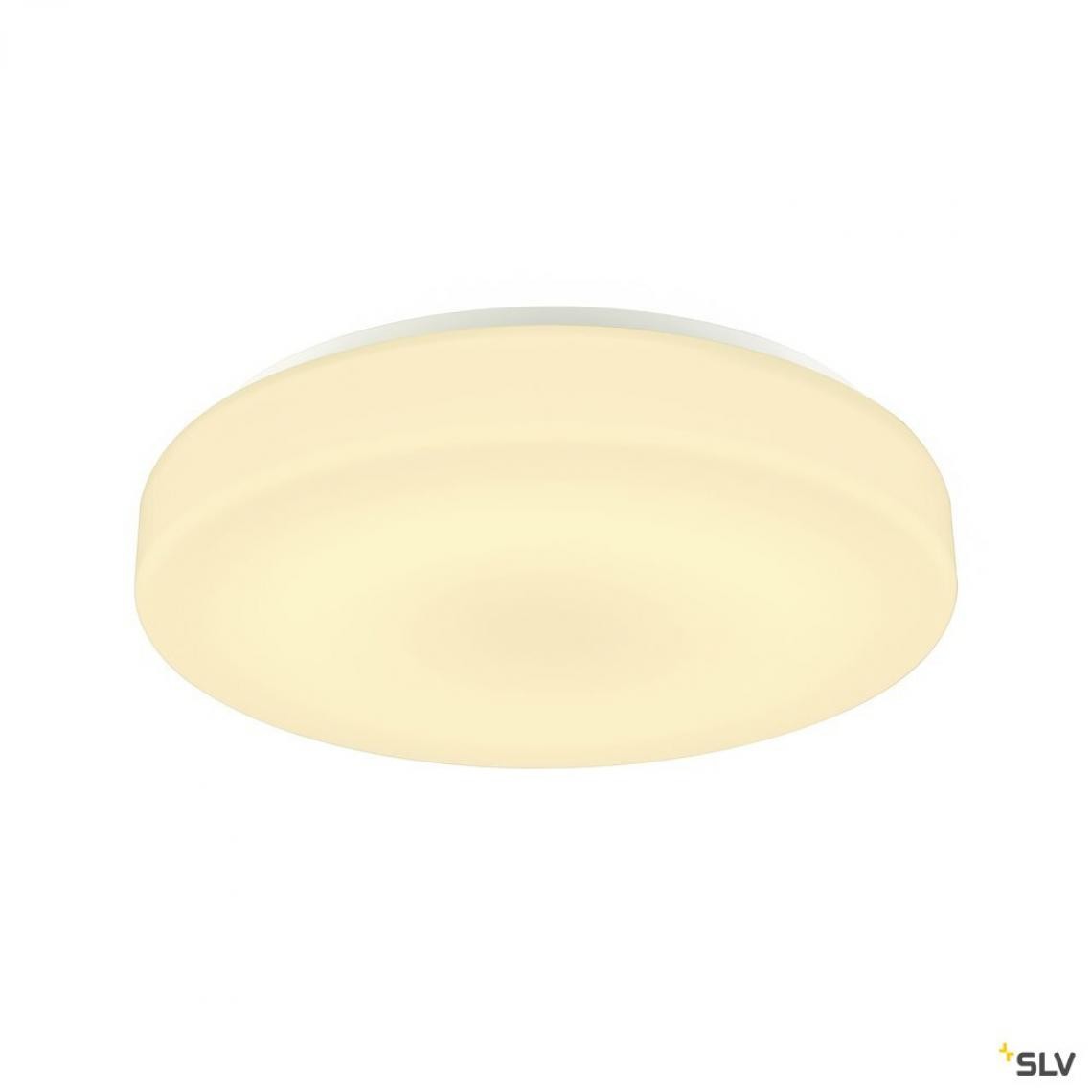 Slv - Applique et plafonnier intérieur rond LIPSY® 50, Drum, blanc, LED - Ø 40 cm - Applique, hublot