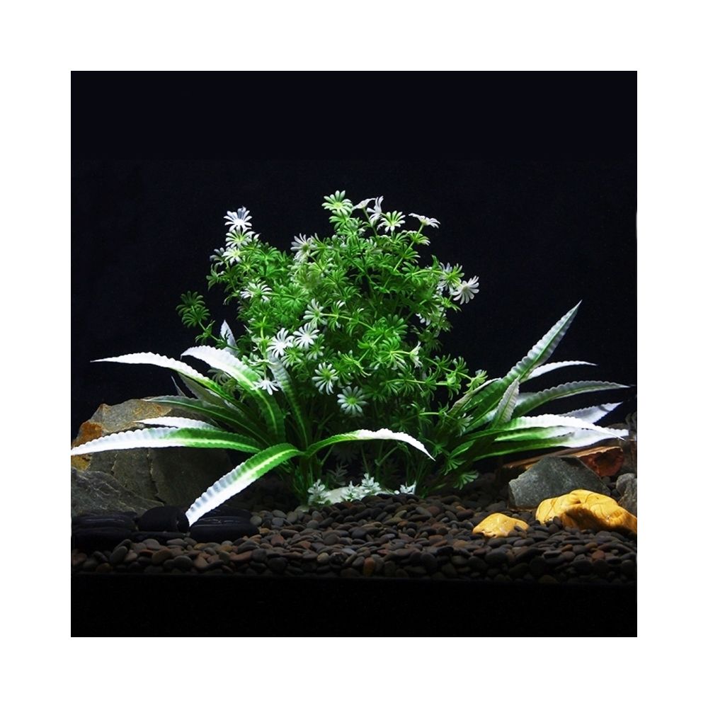Wewoo - Décoration aquarium Figurines d'herbe artificielle d'usine de plante Miniatures Fish Tank paysage, taille moyenne: 25,0 x 25,0 cm - Décoration aquarium
