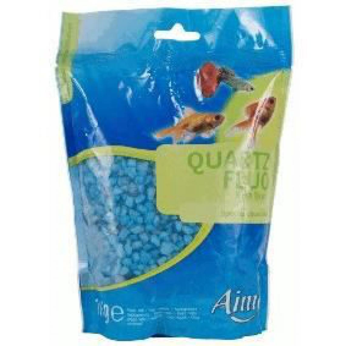Vetocanis - AIME Gravier fluo bleu - Pour aquarium - Sac de 1 kg - Décoration aquarium