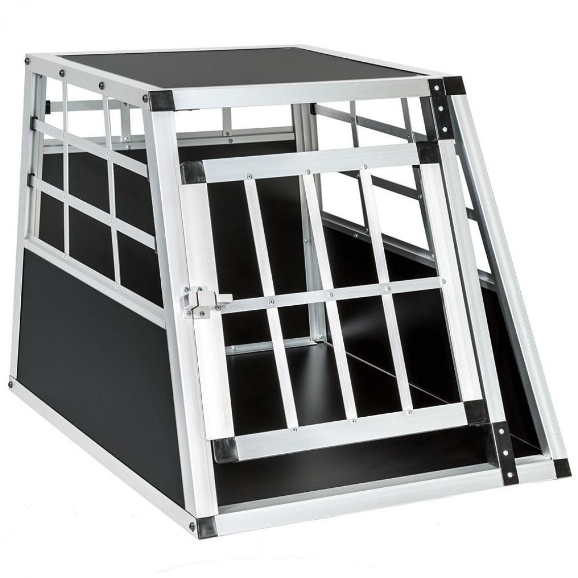 Helloshop26 - Cage box caisse de transport chien mobile aluminium single 08_0000507 - Equipement de transport pour chat
