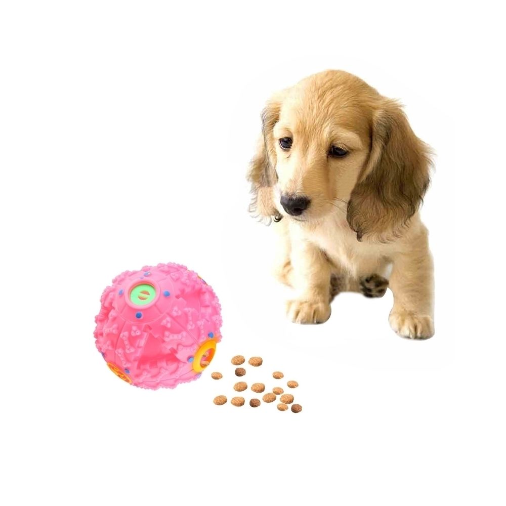 Wewoo - Jouet pour Animaux rose de compagnie Squeaky Giggle Charlatan son d'entraînement à mâcher Ball, Taille: L, Ball Diamètre: 11,5 cm Distributeur d'aliments - Jouet pour chien
