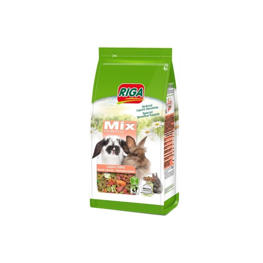 Riga - RIGA Menu Mix - 700 g - Lapins nains - Croquettes pour chien
