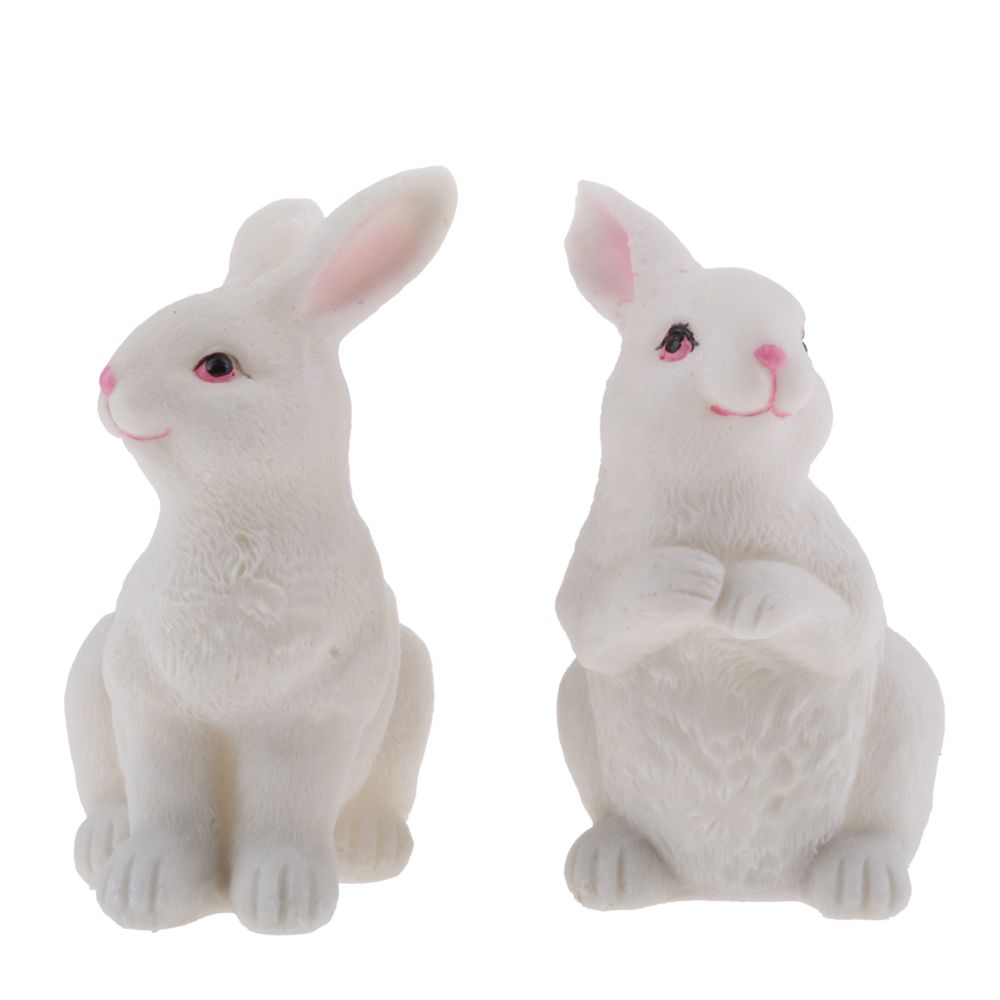 marque generique - Ornement de figurine de lapin résine - Petite déco d'exterieur