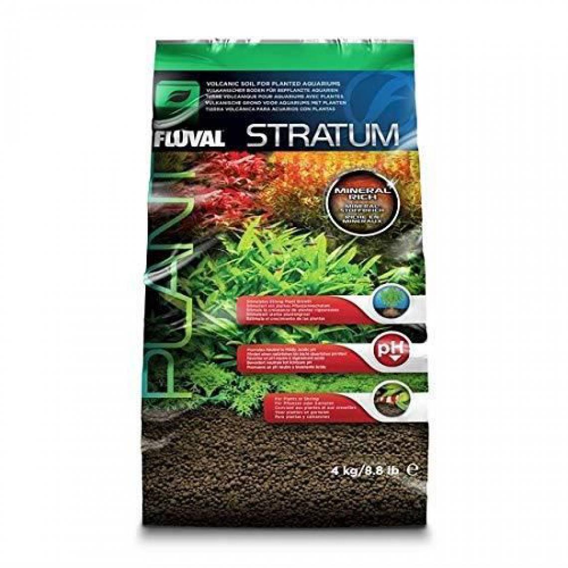 Fluval - Substrat StratumFL plantes/crevet.,4kg - Décoration aquarium