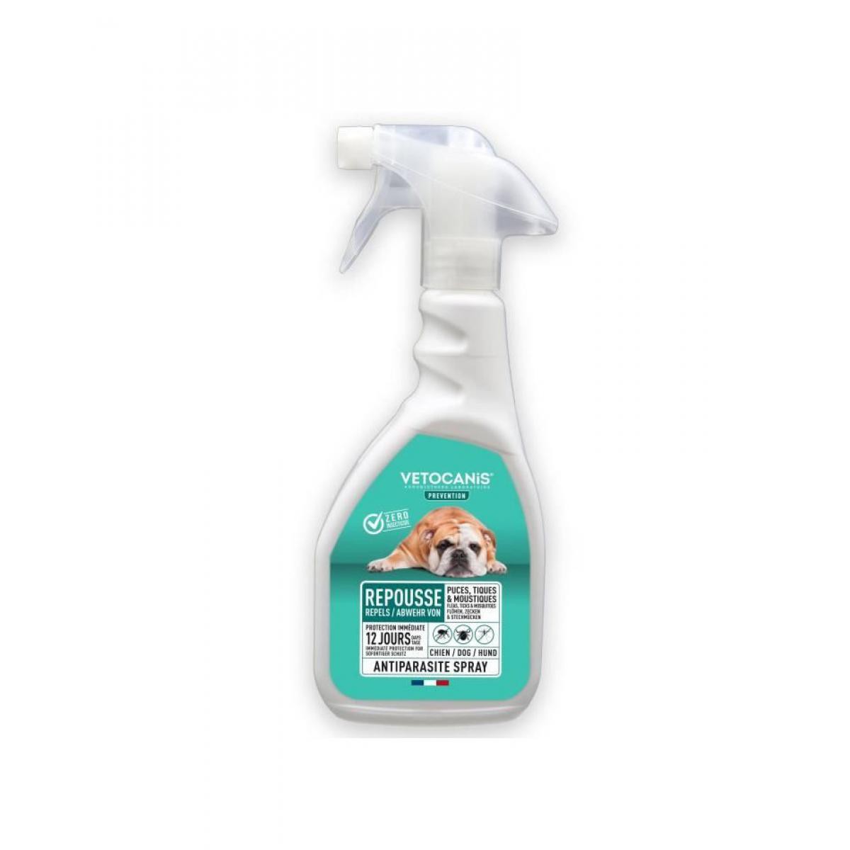 Vetocanis - VETOCANIS Spray anti-puces, anti-tiques et anti-moustiques - Pour Chien - 500 ml - Anti-parasitaire pour chien