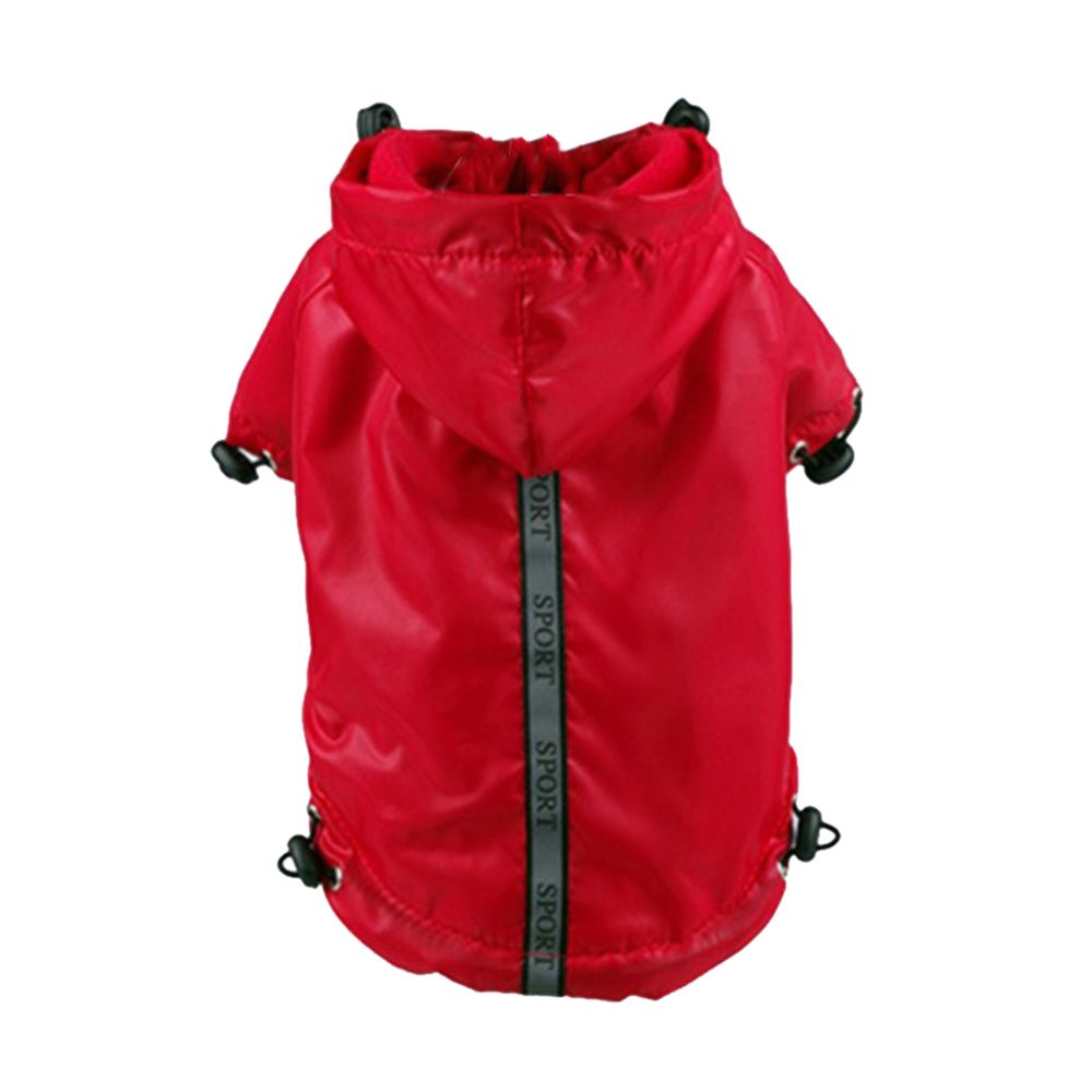 marque generique - polaire réfléchissante polaire imperméable poncho pour vêtements pour animaux de compagnie de petit chien xs rouge - Vêtement pour chien