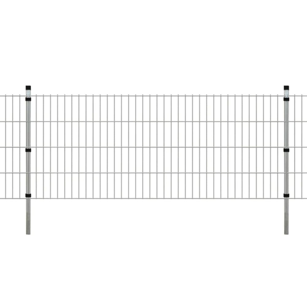 Vidaxl - vidaXL Panneaux et poteaux de clôture 2D pour jardin 2008x830 mm 18 m - Panneaux et treillis