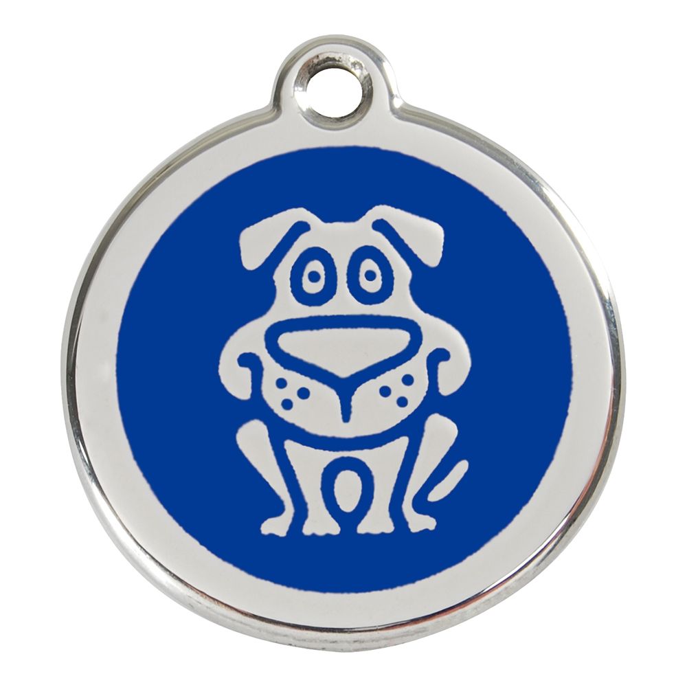 Les Animaux De La Fee - Medaille Chien RED DINGO Chien Bleu 20mm - Collier pour chien