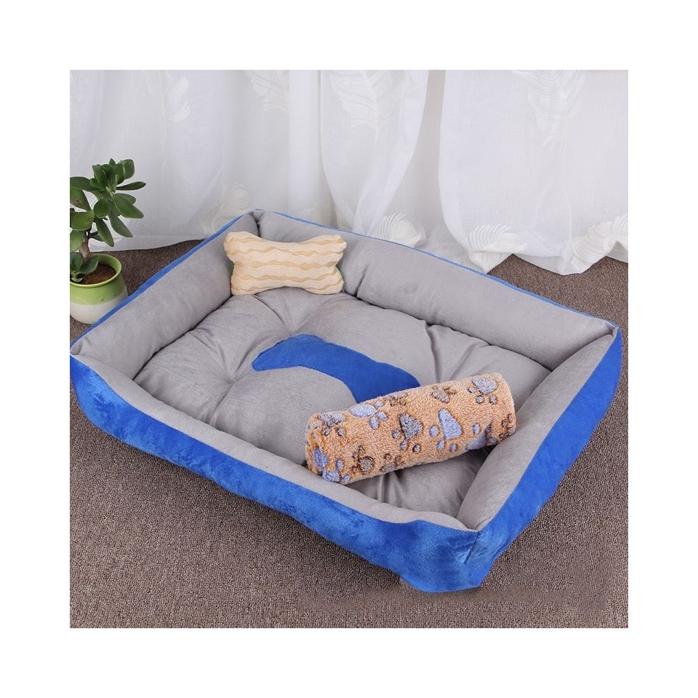 Wewoo - Panier pour chien Coussin tapis de chat pour avec motif couverture, taille la couverture: M, 70 × 50 × 15 cm (gris clair) - Corbeille pour chien