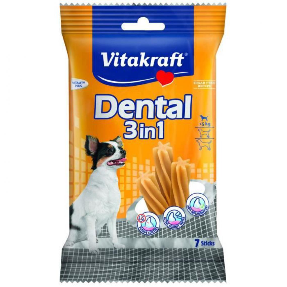 Vitakraft - VITAKRAFT Dental pour chien - Lot de 12 sachets de 70g - Croquettes pour chien