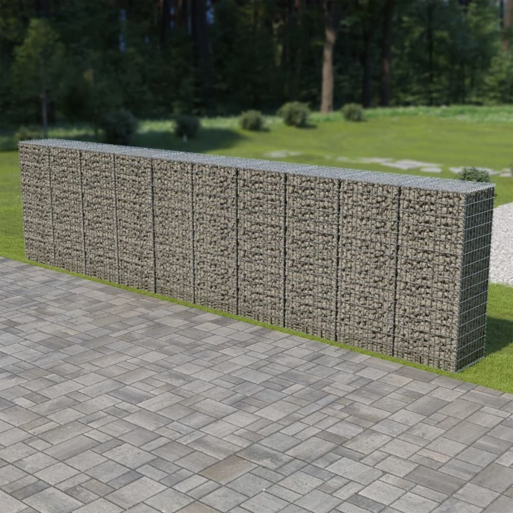 Vidaxl - vidaXL Mur à gabion avec couvercles Acier galvanisé 600 x 50 x 150 cm - Panneaux et treillis