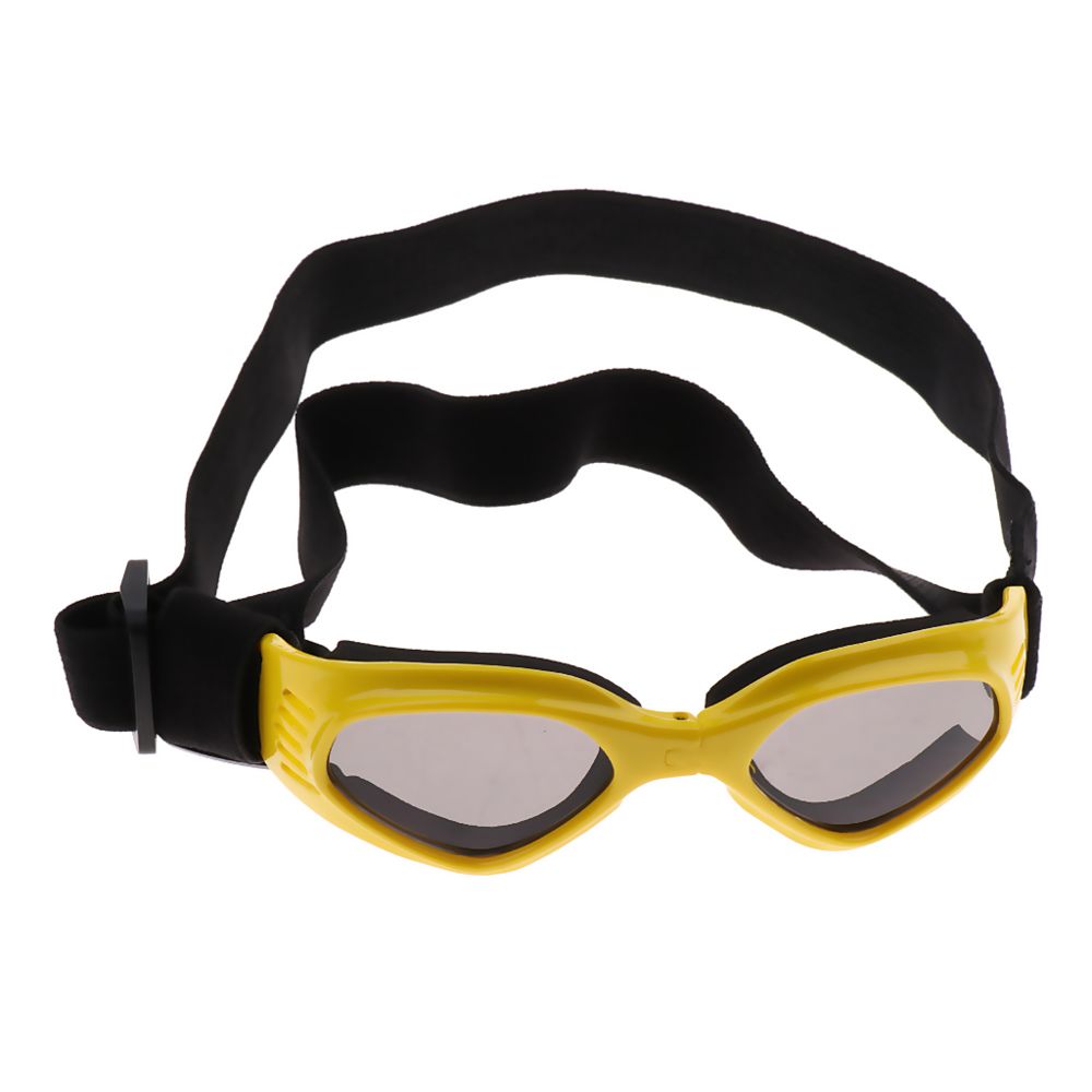 marque generique - lunettes de soleil pour animaux de compagnie uv lunettes de soleil anti-vent lunettes protection contre l'usure des yeux jaune - Vêtement pour chien