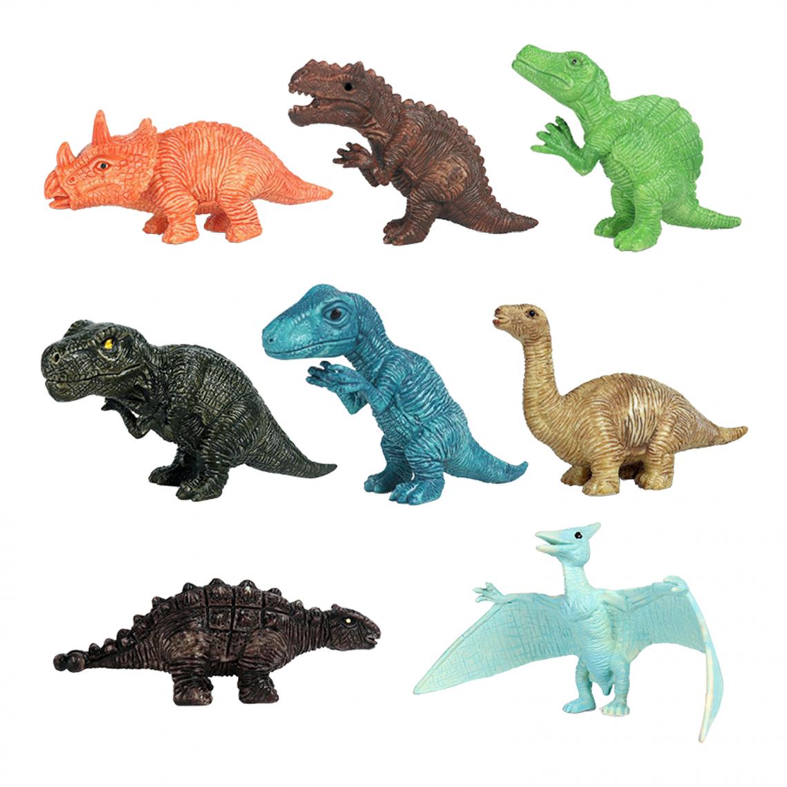 marque generique - Ensemble de 8 Jouets de Dinosaures Assortis Figurines D'action Modèles éducatifs Enfants Cadeau - Jouet pour chien