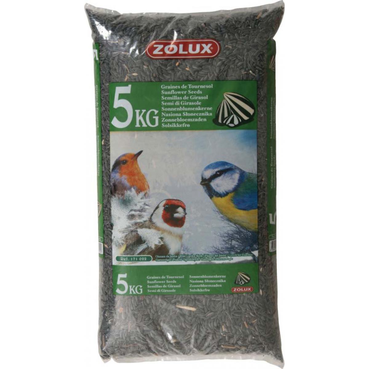 Zolux - Graines de tournesol pour oiseaux du jardin 5 kg - Alimentation pour oiseaux du ciel