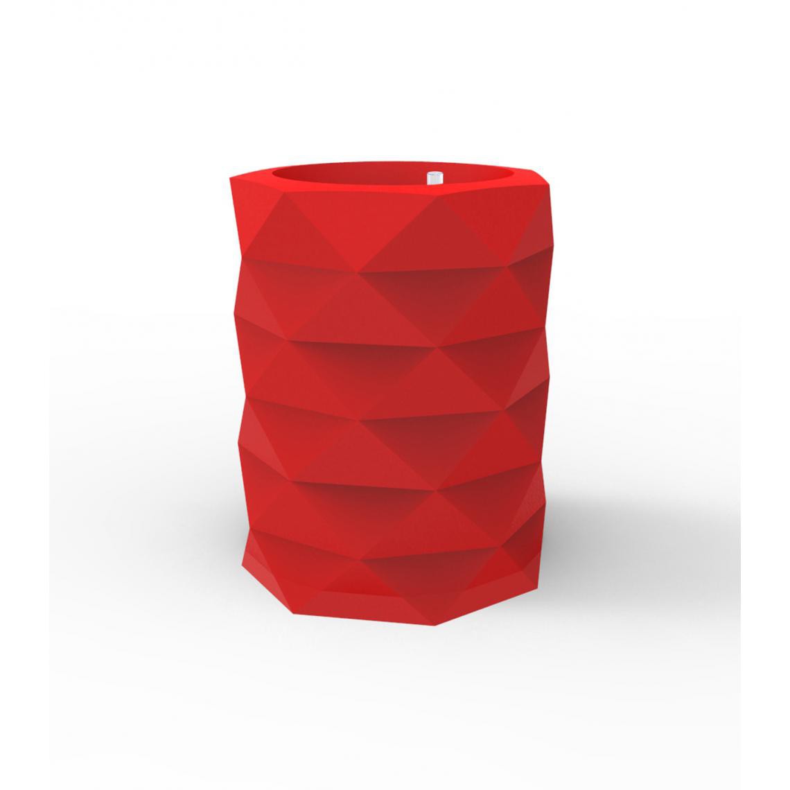 Vondom - Pot de fleurs MARQUIS - Système d'arrosage - Ø 80 x 100 cm - rouge - Poterie, bac à fleurs