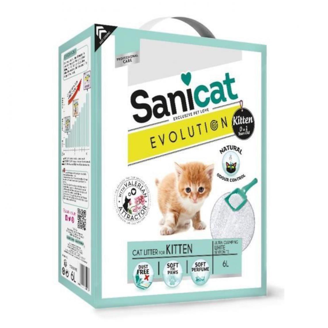 Sanicat - SANICAT Litiere Evolution Kitten 6L - Pour chaton - Litière pour chat