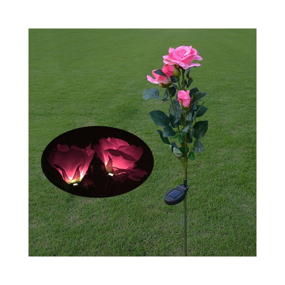 Wewoo - Solaire LED artificielle rose lanterne décoration de jardin lampe de pelouse - Eclairage solaire