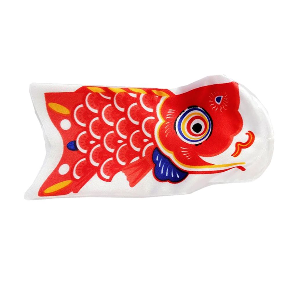 marque generique - Japonais décoratifs manche à air carpette drapeau koi nobori sailfish 15cm rouge - Petite déco d'exterieur