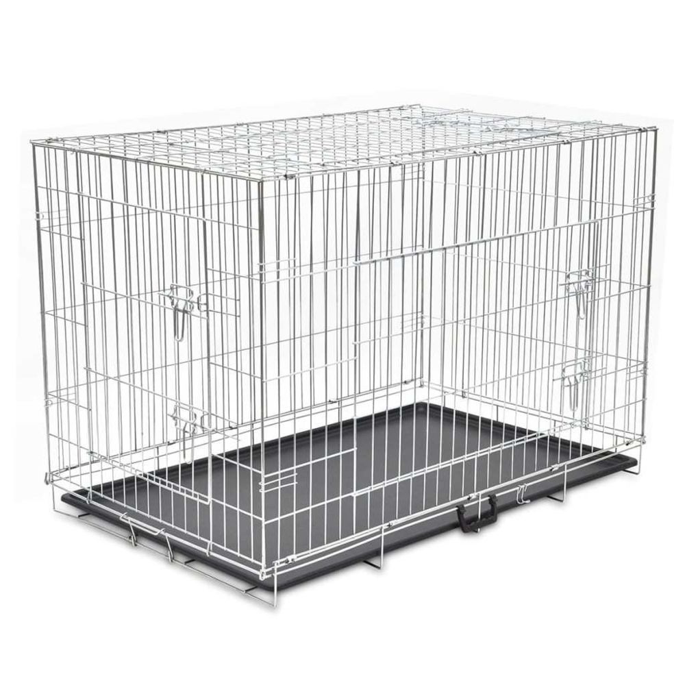 Vidaxl - vidaXL Cage métallique et pliable pour chiens XXL - Equipement de transport pour chat