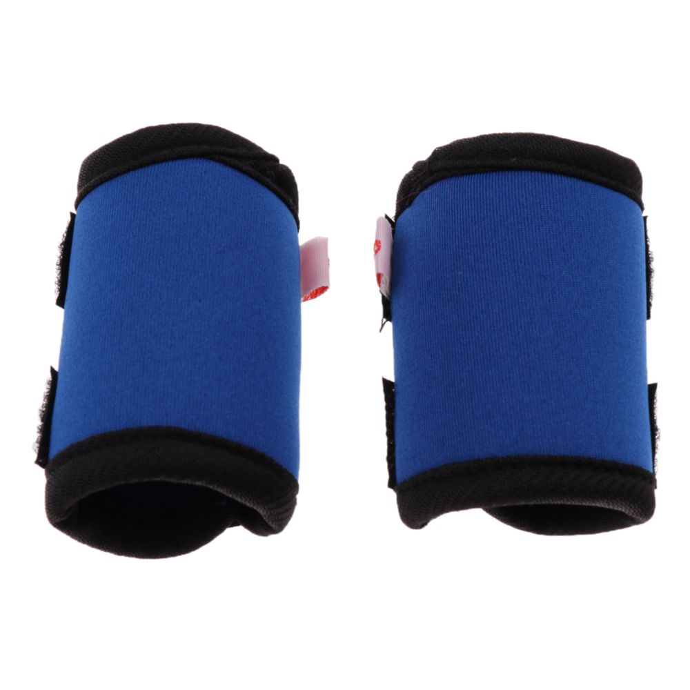 marque generique - 2 PCS Pet Leg Brace Protector Chien Blessure Genouillères Fixes Bleu M - Vêtement pour chien