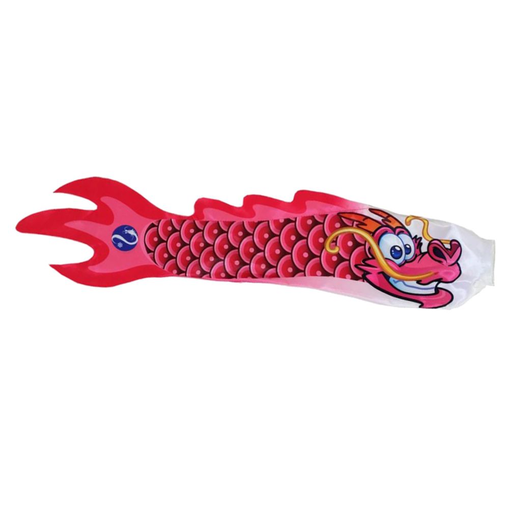 marque generique - drapeau dragon créatif extérieur manche à vent carpe serpentin suspendu décor rose rouge - Petite déco d'exterieur