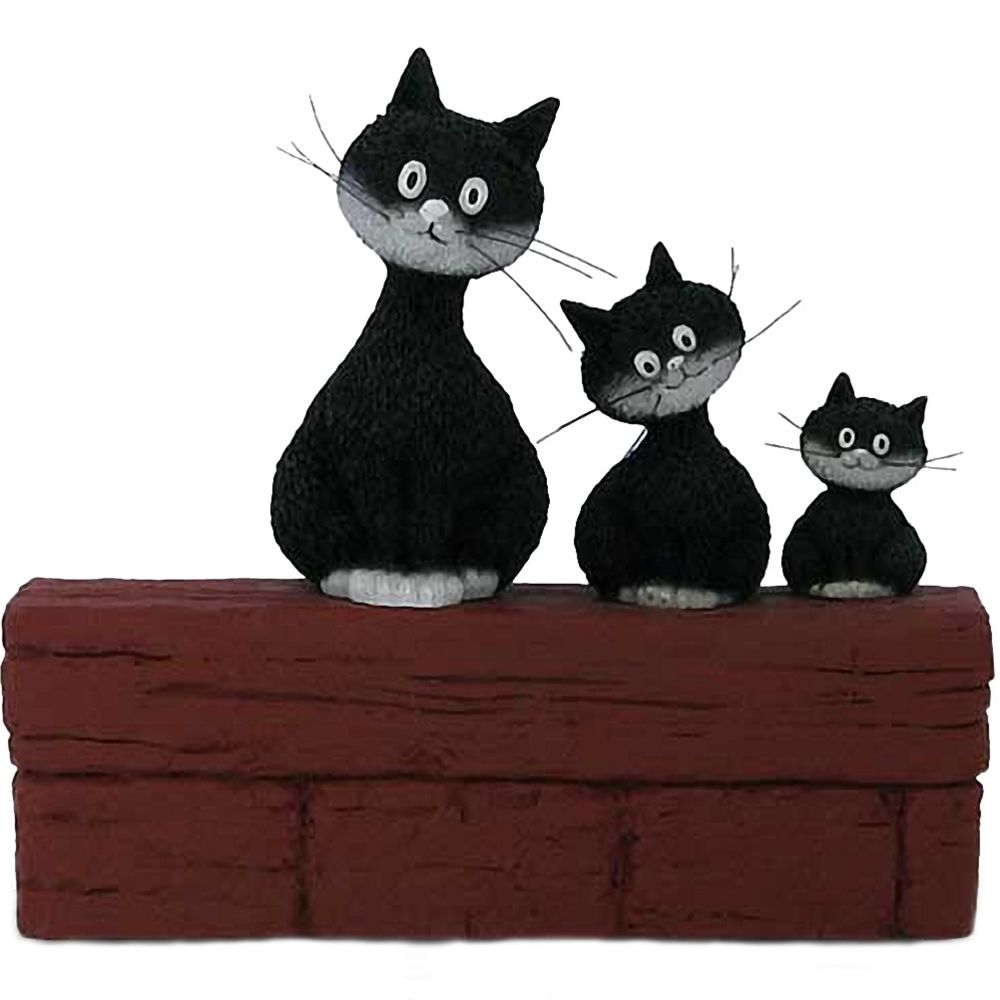 Parastone - Statuette Les chats par Dubout - Petite déco d'exterieur