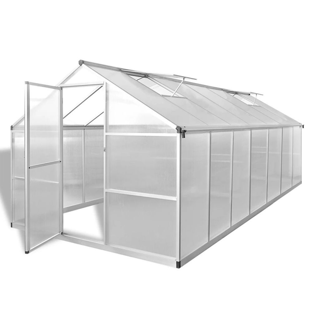 marque generique - Stylé Jardinage ligne Dacca Serre Aluminium renforcé 10,53 m² - Serres en verre